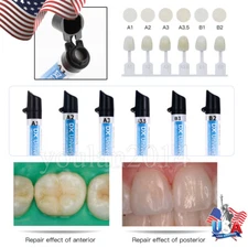 Dentex Dental Universal Composite Curing Light Resina Resin Refill A1 A2 A3 A3.5