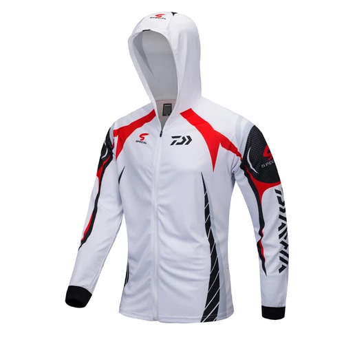Hombres Pesca Camisas con Capucha Protector Solar Ropa Camisa Secado Rápido Manga Larga Abrigo - Imagen 16 de 30