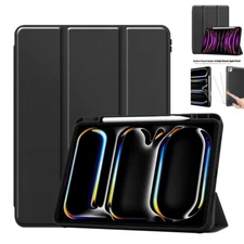 For iPad Pro M4/6th/5th/4th 13"/12.9/11" Case Magnetic Leather Stand Smart Cover