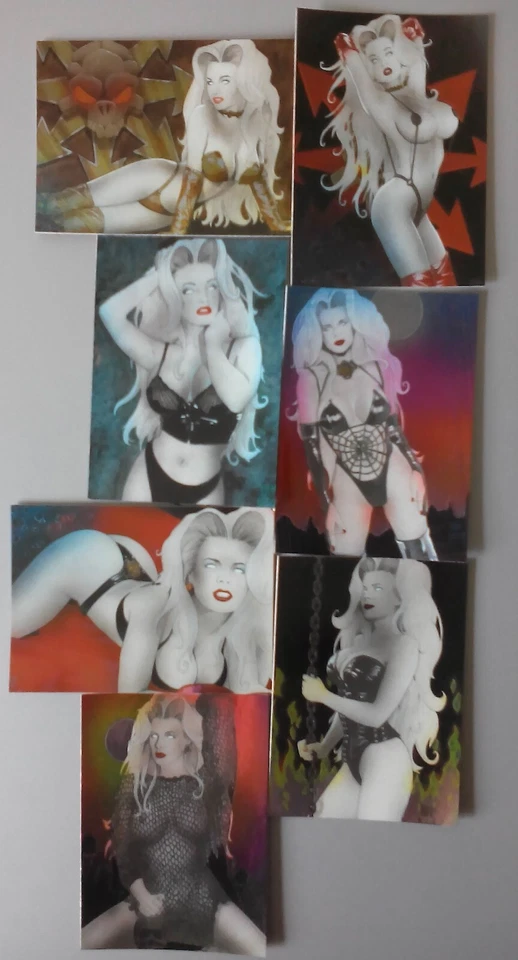 LADY DEATH - HoloFoil Trading Card Set - "in Lingerie" /7 Cards - Image 2 of 2