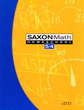 Saxon Math 5/4, 3rd Edition Home school Student Edition. - Paperback - GOOD