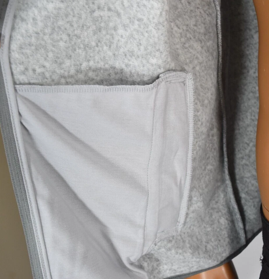 Chaqueta Chaleco Club Room Para Hombre Nueva L Gris Cremallera Completa Bolsillos Sin Mangas Foto 4 de 4