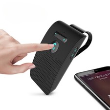 Bluetooth Speaker Handsfree Car Kit Sun Visor Clip Wireless Audio Receiver Loud