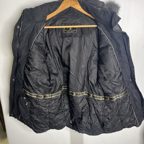 NWT Rainforest Womens Fur Trim Down Puffer Jacket Black Size L - Picture 15 of 23