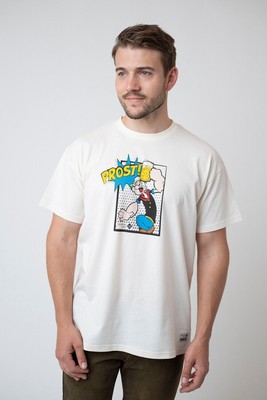 Bavarian Caps Prost, Popeye T-Shirt Natur | Größe M