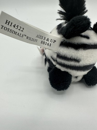 NEW Ganz Wildlife Tossimals, 3.5” Set Of 2, Zebra And Panda- Black & White - Picture 5 of 10