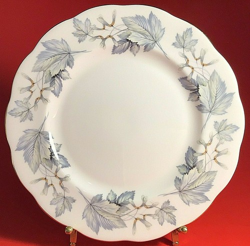 ROYAL ALBERT PIATTO ACERO ARGENTO OSSO PORCELLANA VINTAGE 8"