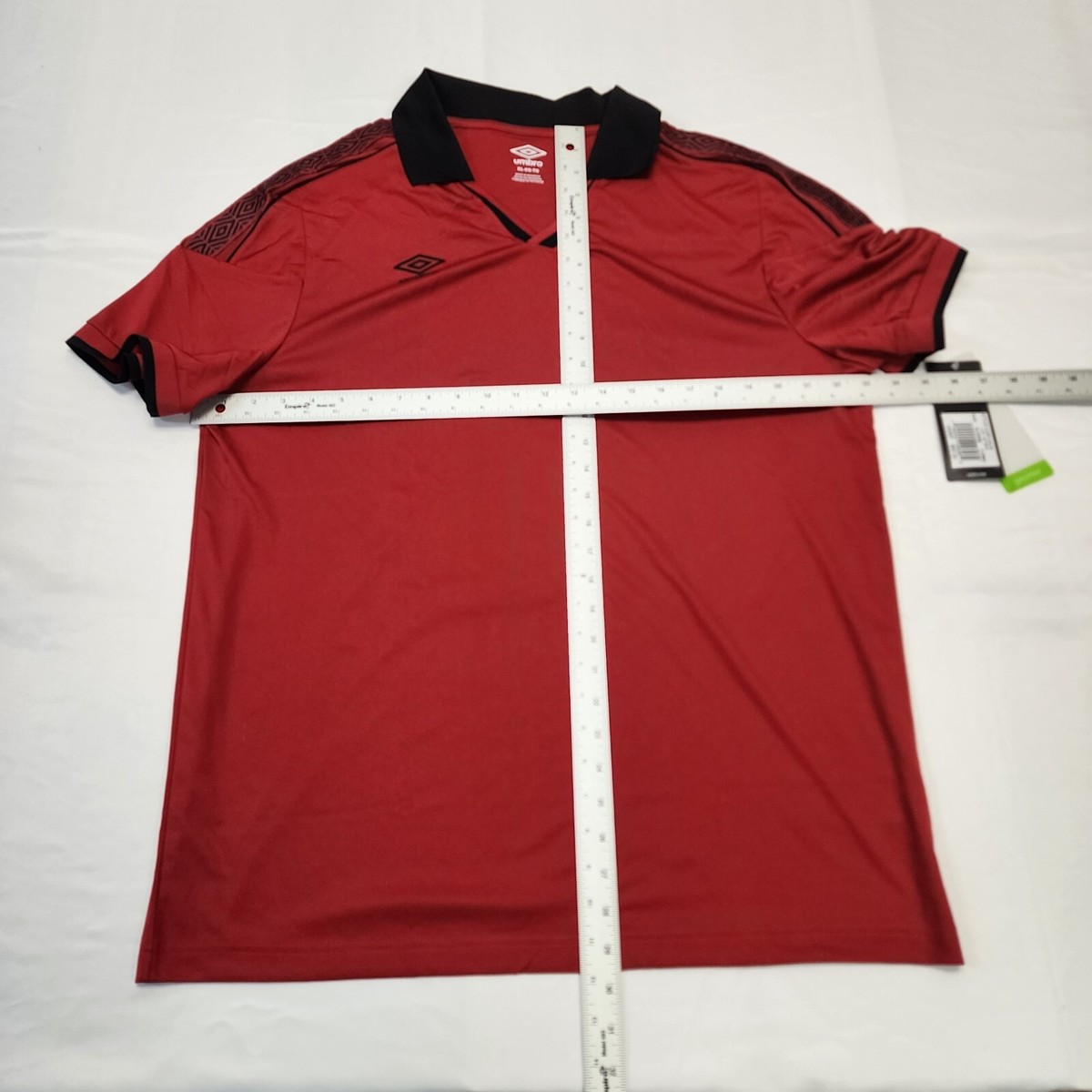 XLARGE×UMBRO SOCCER JERSEY Umbro Shirt Mens XLarge Premier Soccer Jersey Collared Red