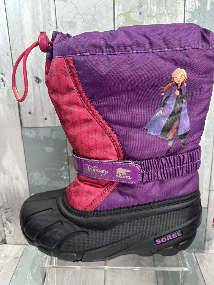 Sorel Botas de Invierno Disney Frozen Anna Jóvenes Aire Libre Niños Niñas Talla 4 NUEVAS Foto 2 de 4