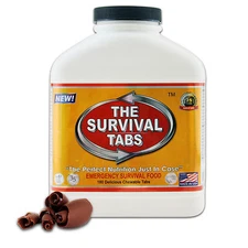 Emergency Food Tabs 15-Day Supply - 25 Years Shelf Life - Chocolate