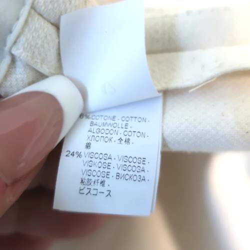 Brunello Cucinelli Drawstring-Waist Jacket Ecru Cotton Canvas Size 42 - Picture 10 of 12