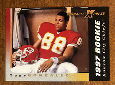 1997 Pinnacle X-Press #117 Tony Gonzalez! Kansas City Chiefs