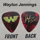1 WAYLON JENNINGS Classic Country novelty signature guitar pick (Q-R9)