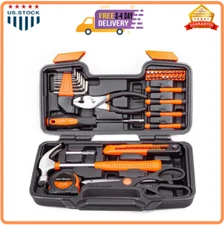 CARTMAN 39 Piece Tool Set General Household Hand Kit with Toolbox Storage Case