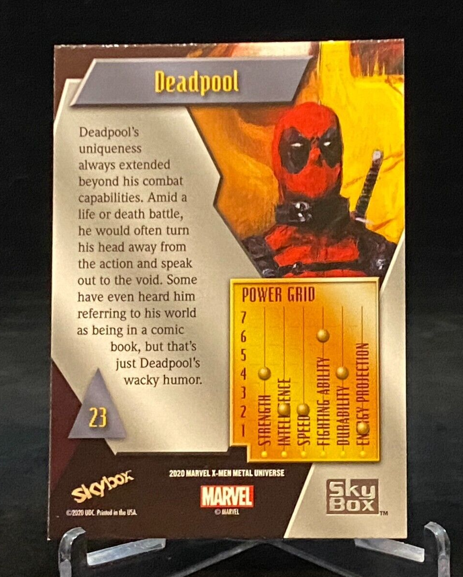 2020 Upper Deck SkyBox Marvel X-Men Metal Universe #23 Deadpool | eBay