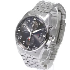 IWC SCHAFFHAUSEN PILOT WATCH SPITFIRE IW387804 43mm SS Gray Dial #C238