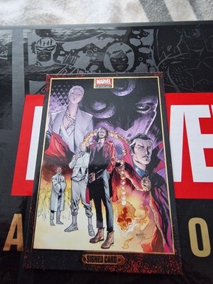 G.O.D.S. - Signed Card - Valerio Schiti Auto - Panini Marvel Anthology