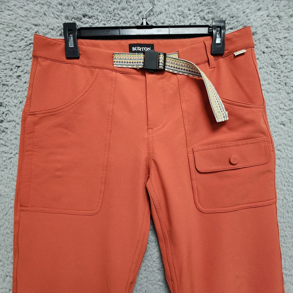Burton Chaseview Stretch Pants Womens Size 28 Tandori Belted Hiking Slim Cargo - Image 4 of 4