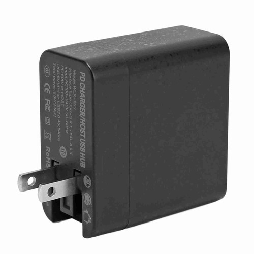 Stacja ładująca typu C PD65W 5 portów Desktop USB Ładowarka Głowica ładująca US Plu FY - Zdjęcie 13 z 24