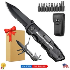 Practical 20-in-1 Multitool Knife for Sons-In-Law: Perfect for Camping & Hiking