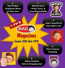 MAD MAGAZINES (Issues 200 thru 399) YOU CHOOSE [Listing 2 of 6]