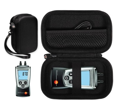 GETGEAR Meter Organizing Case for testo 510 Digital Manometer Dual Port Differen