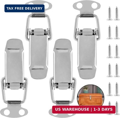 4Pcs Spring Loaded Toggle Latch, 2.3'' Stainless Steel Toggle Latch Catch Hasps C