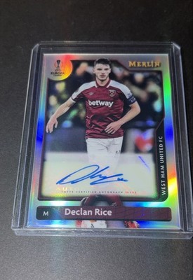 2021-22 Topps Merlin Collection Chrome UCL - Autographs Declan Rice #A-DR (AU)