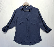 Express Portofino Shirt Top Womens Medium Nav...