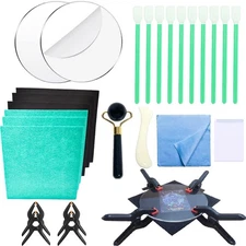 Luxiys 28 PCS Trading Card Cleaning Kit Sports Care Black 