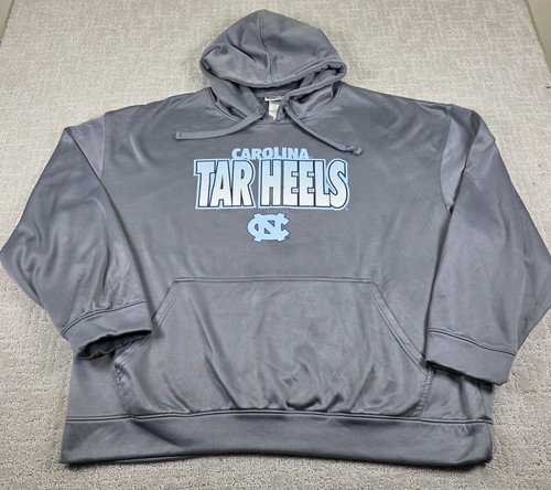 North Carolina Tarheels Logo Majestic Section 101 Men's Gray Hoodie Size 2XL