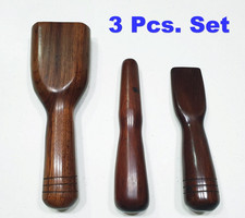 Set 3 Massage Hammer Stick Wooden Tool Set Thai Tok Sen Help Relax Aches Pain