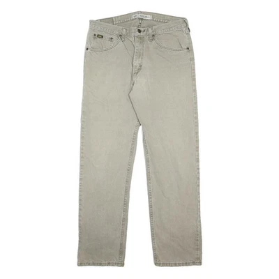 LEE Jeans en Denim Beige Coupe Régulière W34 L32 Taille 34 Zip Classique - Photo 1/4
