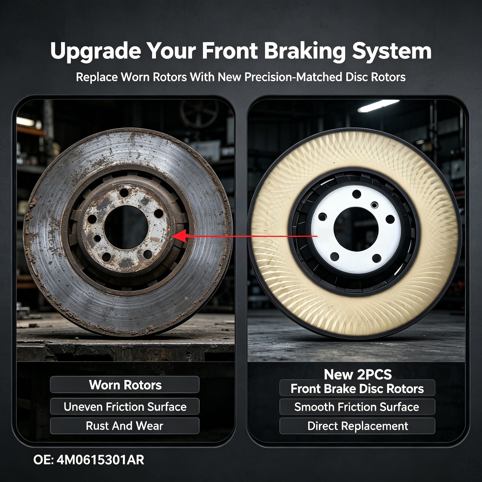 Bentley Bentayga Speed 2016-2023 Front Left, right Brake discs Pair