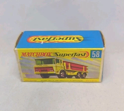 Matchbox Lesney Superfast No58 DAF GIRDER TRUCK " Empty G TYPE box " WITH NEW