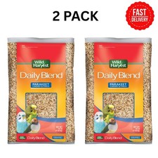 Wild Harvest Daily Blend Bird Food for Parakeet, Canary  Finch 10 lb 2 Pack 