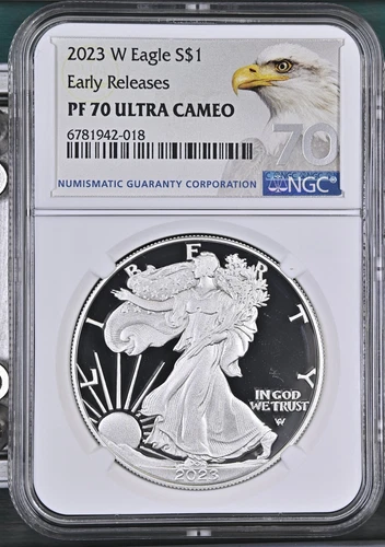 2023 W Bullion Silver Eagles NGC PF-70 ULTRA CAMEO Early Releases