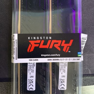 Kingston Fury 16gb (2x8) DDR4 3600MHz