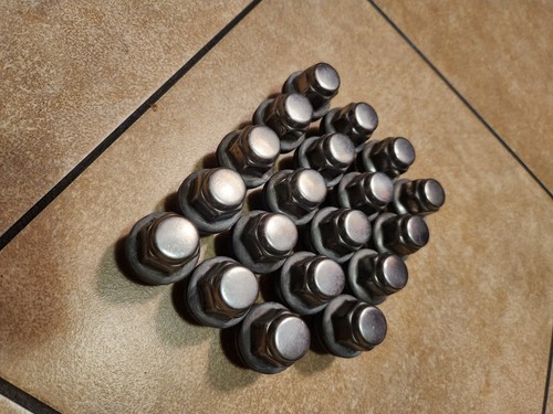 19 PzToyota Lexus Wheel Lug Rim Nut OEM 12mm x 1.5 Short Closed Cap Chrome IS300 - Picture 2 of 7