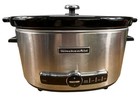 KitchenAid 6-Quart Slow Cooker w/ Solid Glass Lid KSC6223SS 