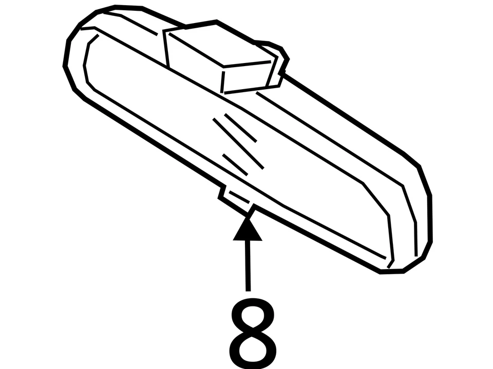 2011-2015 Kia Sorento Interior Rear View Mirror Oem E50GQ - Image 4 of 4