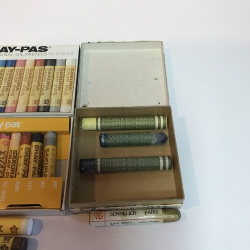 Vintage Oil Pastels Lot 13 Cray-pas, 3 Holbein, 14 Binney & Smith, 1 Sennelier - Picture 4 of 9