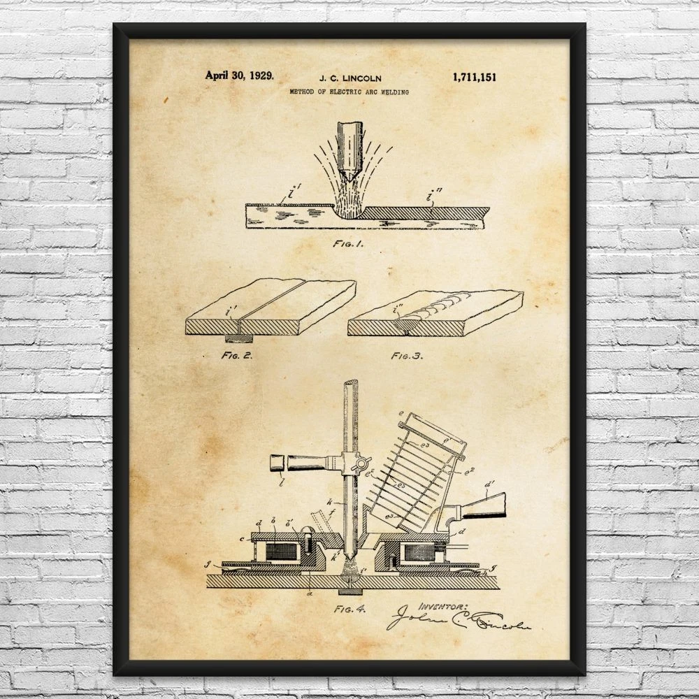 Arc Welding Patent Wall Art: Metal Worker, Welder Gift, Welding Decor
Opens in a new window or tab
