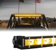 8 32 42 50 Inchs Yellow Amber Flood Beam Led Light Bar Ultra Thin Astro Series