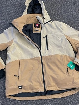 Quiksilver - Men's Ski Jacket - Water Resistant -Adjustable Hood - NEW XL