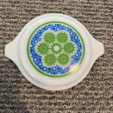 Vintage Pyrex Crazy Quilt 20-C24 Casserole Li...