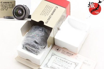 ★稀少＆美品★Canon キヤノン New FD 24mm F2.0 Almost Unused in Box 】 Canon New FD 24mm f/2 MF Wide Angle NFD