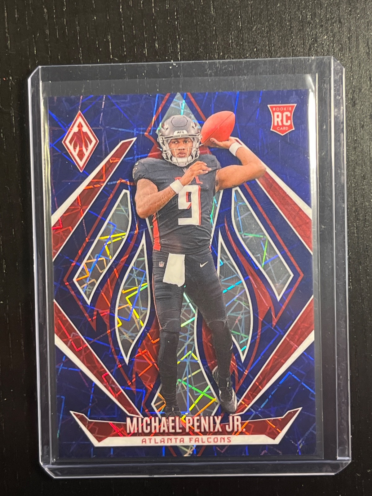 2024 Panini Phoenix - Rookies Michael Penix Jr. #229 Blue Lazer /125 (RC)