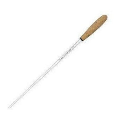 King David 12WTCK 12'' Conducting Baton White Shaft Tapered Cork Handle