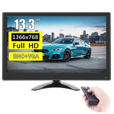13.3" Portable Monitor 1366x768 TFT Panel LCD Display BNC HDMI VGA For Switch